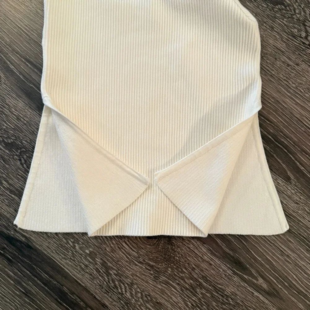 Caroline Constas Ribbed Cream Tube Top - Picture 5 of 7